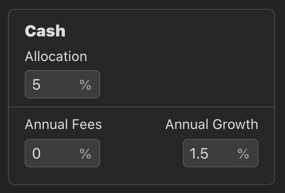 The cash form.